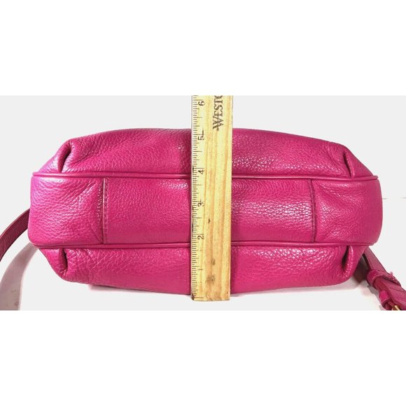 Marc by Marc Jacobs Vintage Fuchsia Pink Leather Spell Out Lining Crossbody Bag - Picture 13 of 16